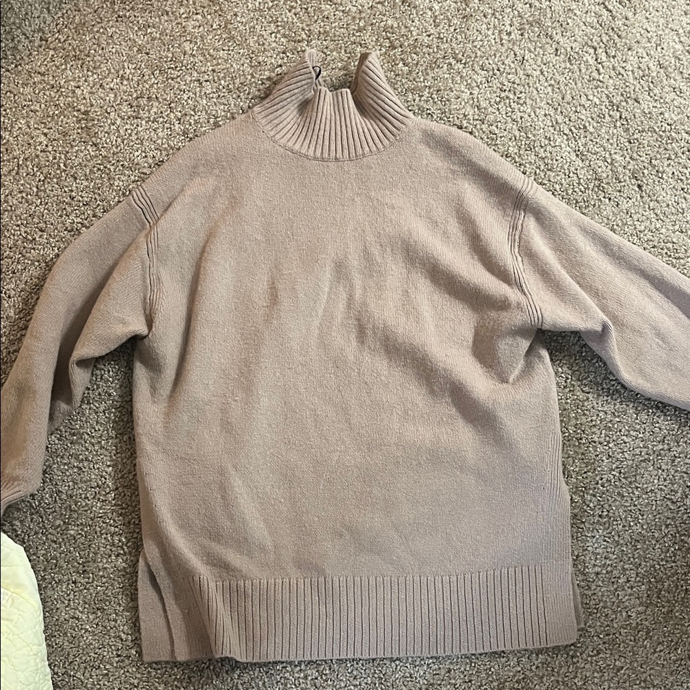 H&M Taupe Turtleneck Sweater